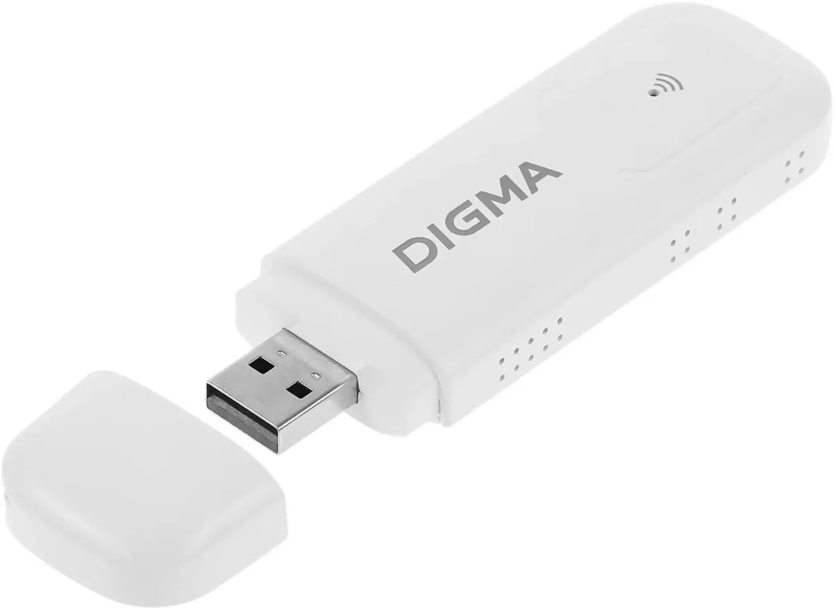 DW1960WH Модем 3G/4G Digma Dongle Wi-Fi DW1960 USB Wi-Fi Firewall +Router  внешний  белый