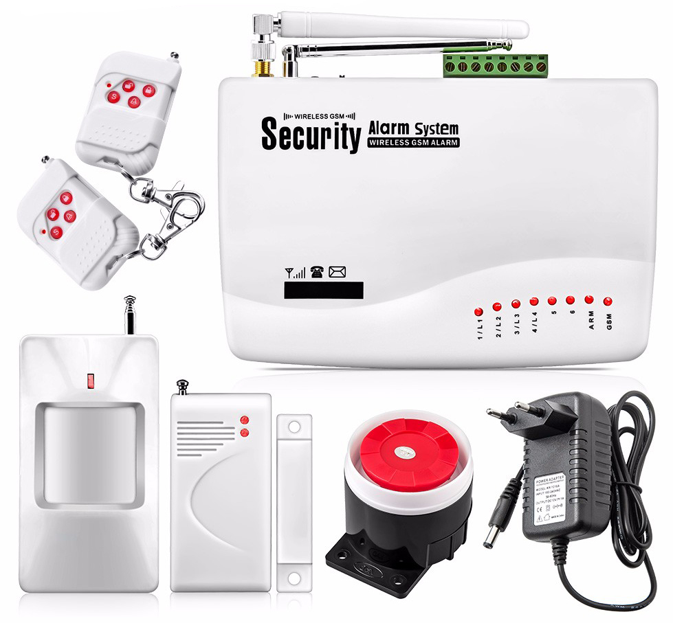 KERUI GSM10A (1*Alarm System, 3*IR Sensor, 2*Door sensor, 2*remote)