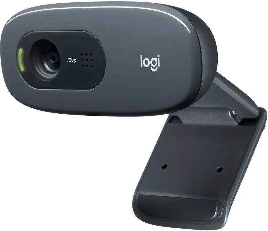 Веб-камера Logitech C270 черная, 3Mp интерполяция, HD 720p@30fps, угол обзора 60°, складная конструкция, USB2.0, кабель 1.5м (960-001063) (960-001063 плохая упаковка)