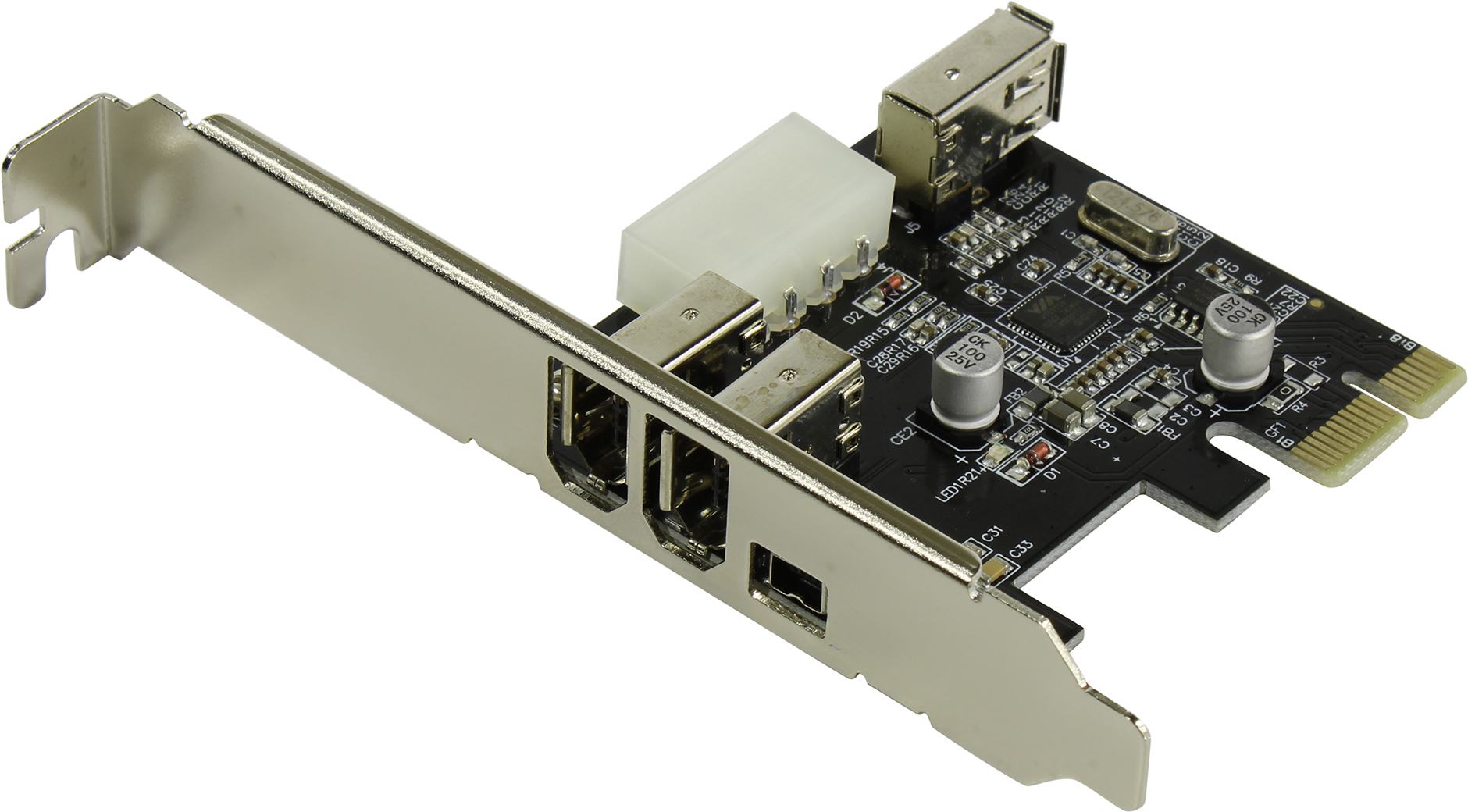 Espada <PCIe1394a> (OEM) PCI-Ex1, IEEE 1394,  3  port-ext,  1 port-int
