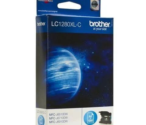 Картридж Brother LC1280XL-C Cyan для  MFC-J5910DW/J6510/J6710DW/J6910DW (повышенной ёмкости)