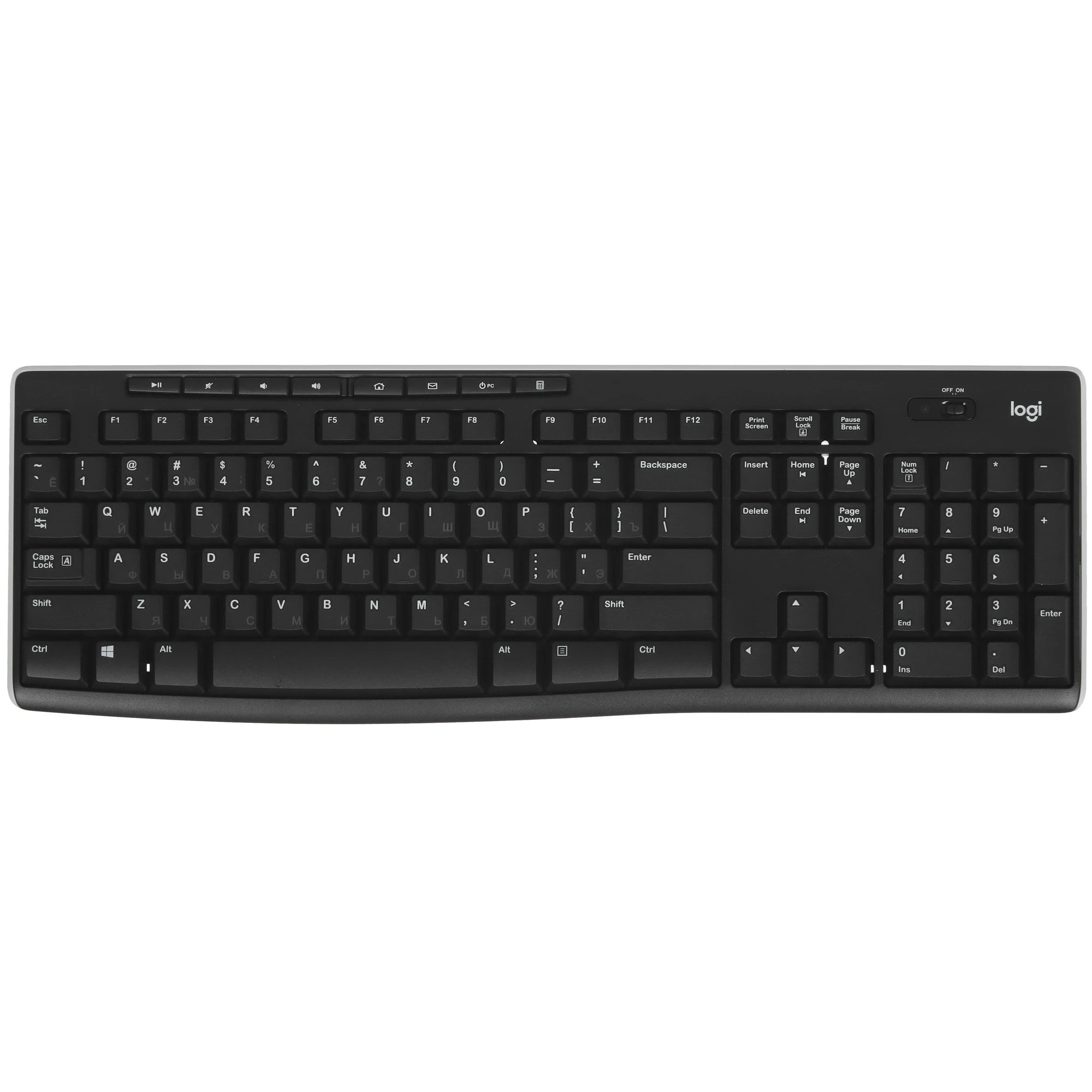<046776> Клавиатура беспроводная Logitech K270 Wireless Keyboard черный [920-003757 | 920-003058]