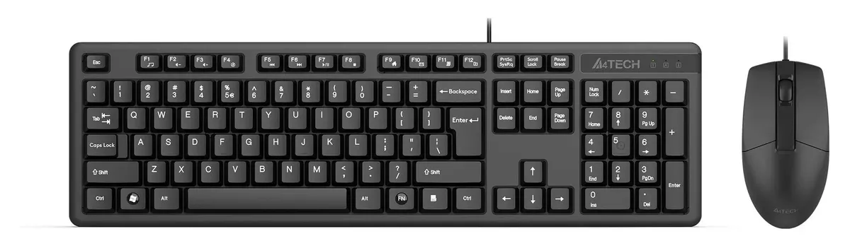 набор A4Tech KK-3330 клав:черный мышь:черный USB KK-3330 USB (BLACK)