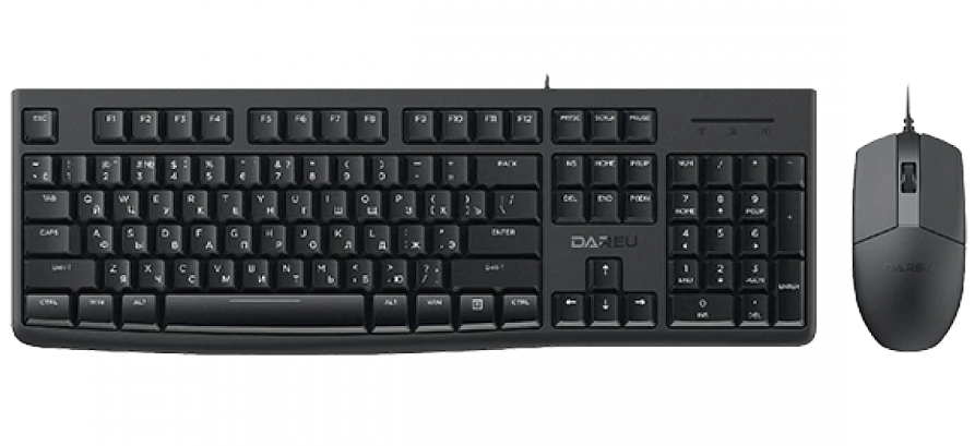 Набор клавиатура+мышь Dareu MK185 Black, USB, мембранный, 104 кл.