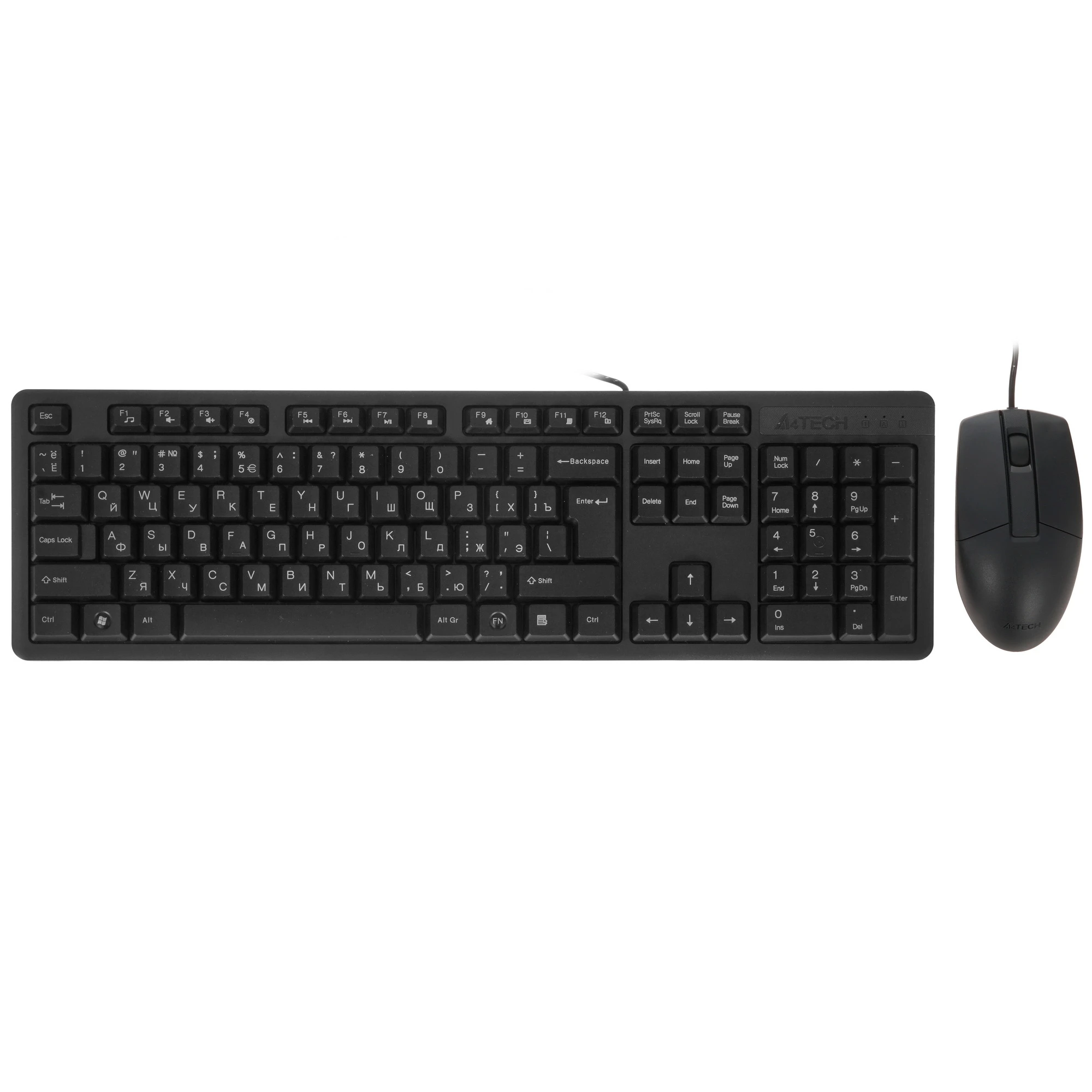 набор A4Tech KK-3330S клав:черный мышь:черный USB KK-3330S USB (BLACK)