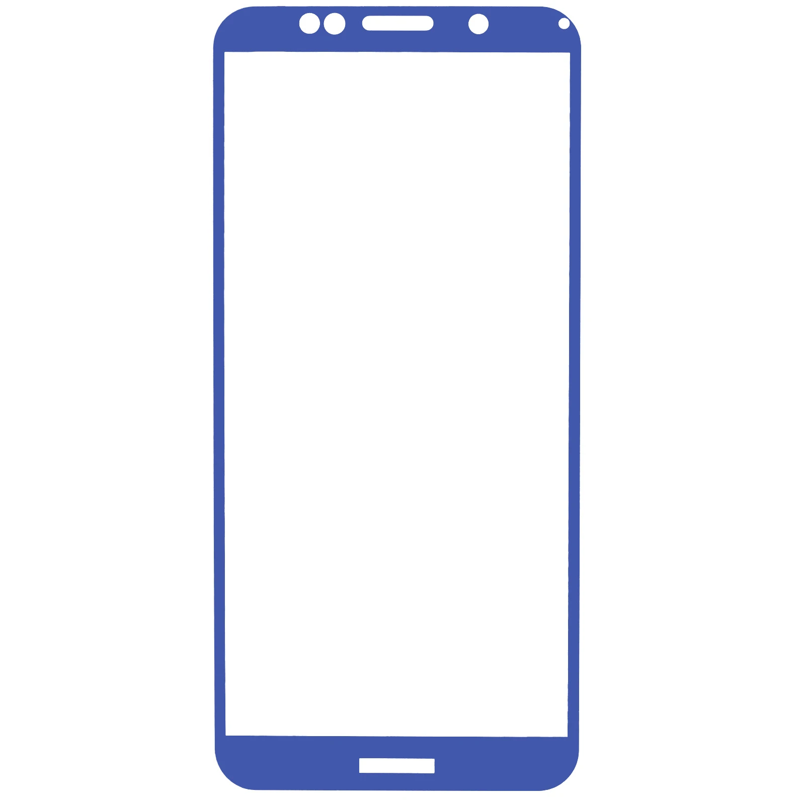 Защитное стекло DF для смартфона Honor 7A, Huawei Y5 (2018)