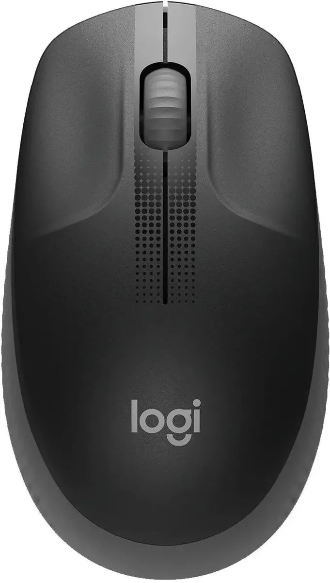 Мышь беспроводная Lgitech M190 Charcoal  910-005905  черная, оптическая, 1000dpi, 2.4GHz, USB-ресивер (091825)