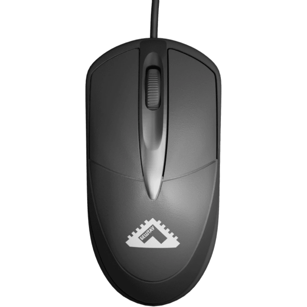 Мышь проводная БЕШТАУ M100PY/TB, USB, 1200 DPI, черная