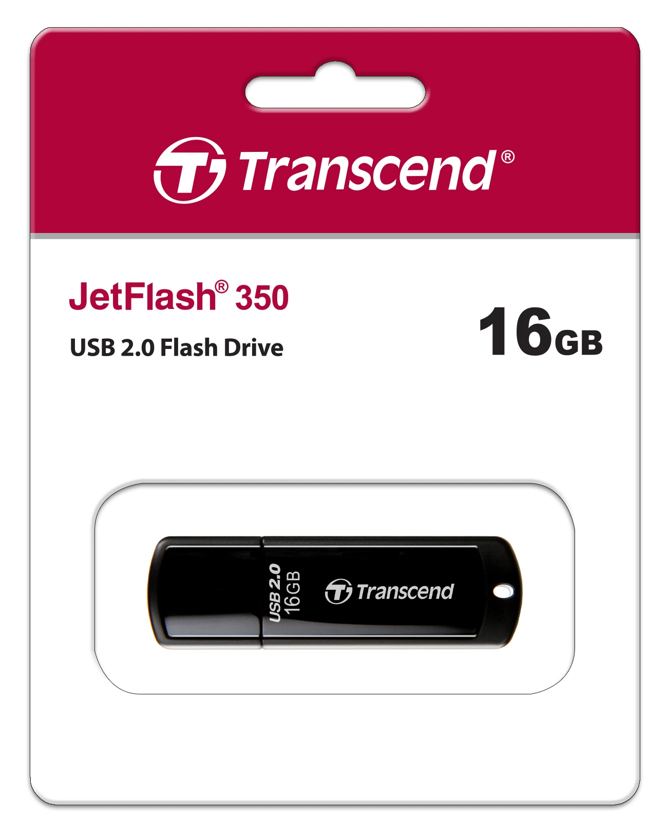 Transcend <TS16GJF350> JetFlash 350 USB2.0 Flash Drive 16Gb (RTL)