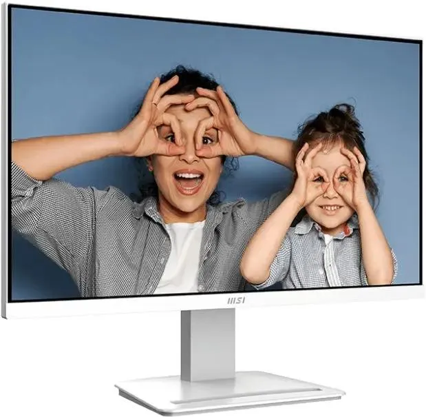 23.8" MSI PRO MP2412W белый (1920x1080, 100 Гц, VA, 5мс, 4000:1, 300 Кд/м², DisplayPort, HDMI)