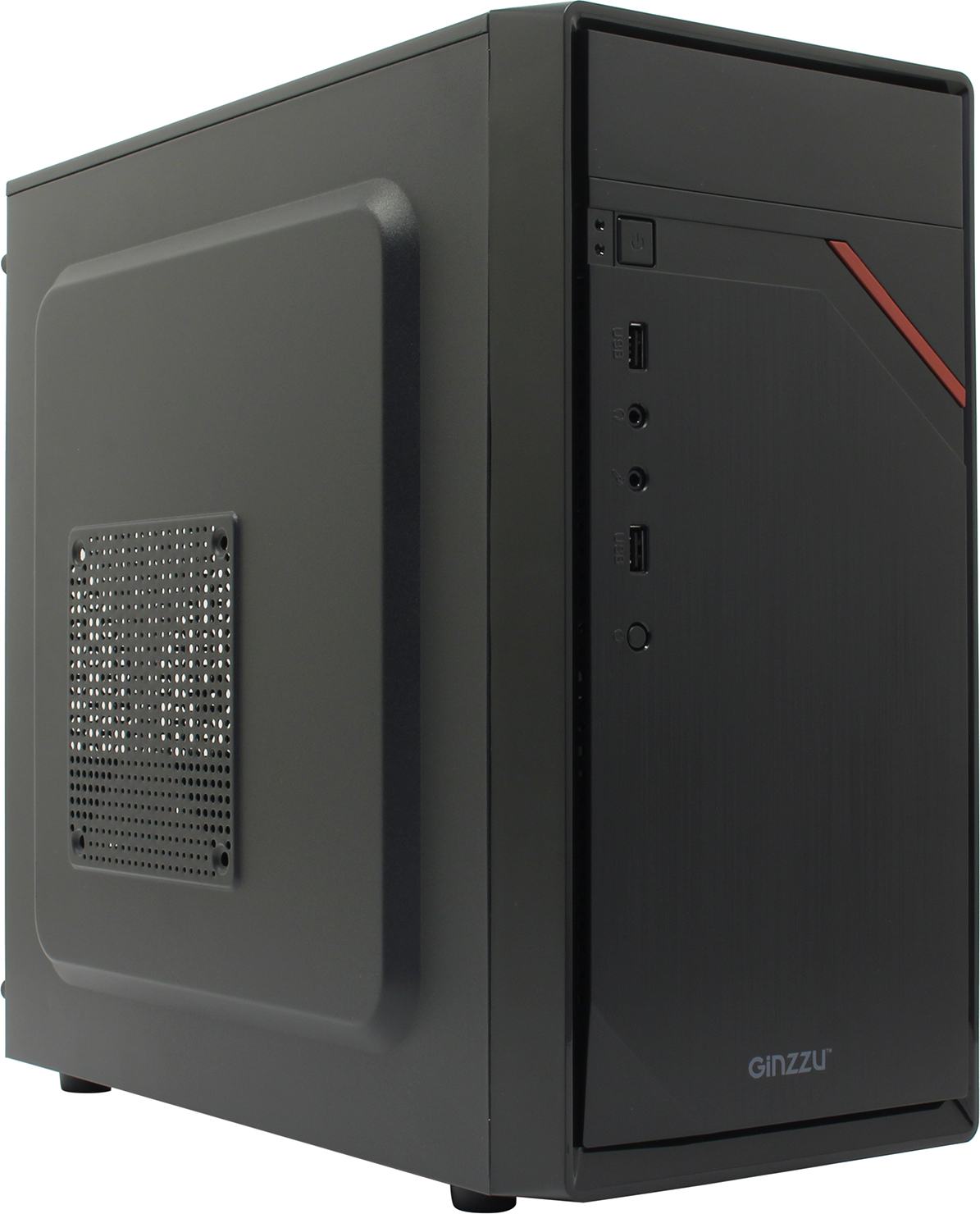 Компьютерный корпус Ginzzu D180 2хUSB 2.0,AU w/o PSU