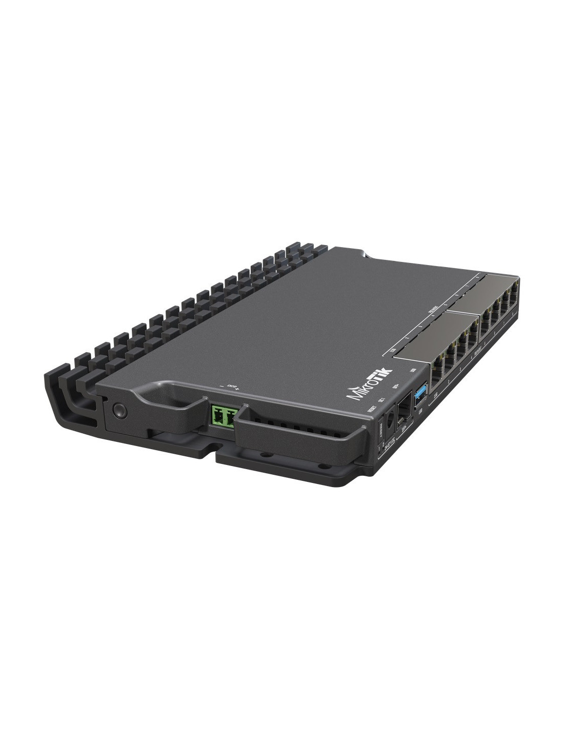 MikroTik RB5009UG+S+IN, 4xCPU 350-1400 (auto) MHz, 1GB RAM, 1GB NAND, 7x10/100/1000 Ethernet RJ45, 1x2,5 Gbit/s Ethernet RJ45, 1xSFP+, 1xUSB 3.0