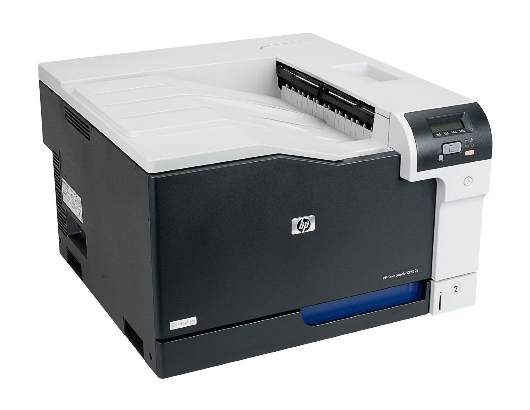 HP Color LaserJet CP5225n (A3, IR3600, 20(10)color/20(10)mono ppm, 192Mb, 2лотка(100+250л), USB/LAN, 2-строчный ЖК-дисплей) ( CE711A )
