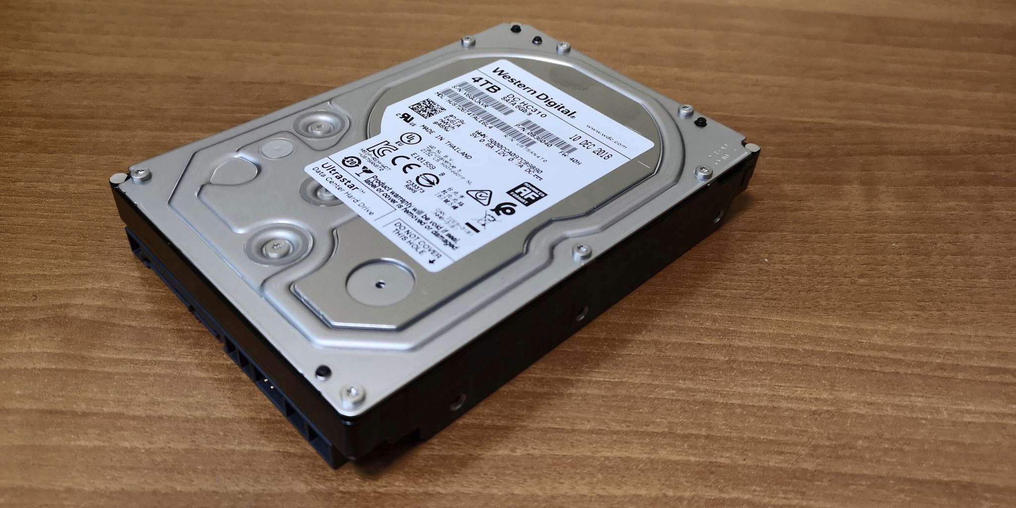 Жесткий диск серверный WD Ultrastar DC HC310 HUS726T4TALE6L4 4TB 3.5" SATA 6Gb/s, 7200rpm, 256MB, 0B36534, 512e, Bulk (678207)