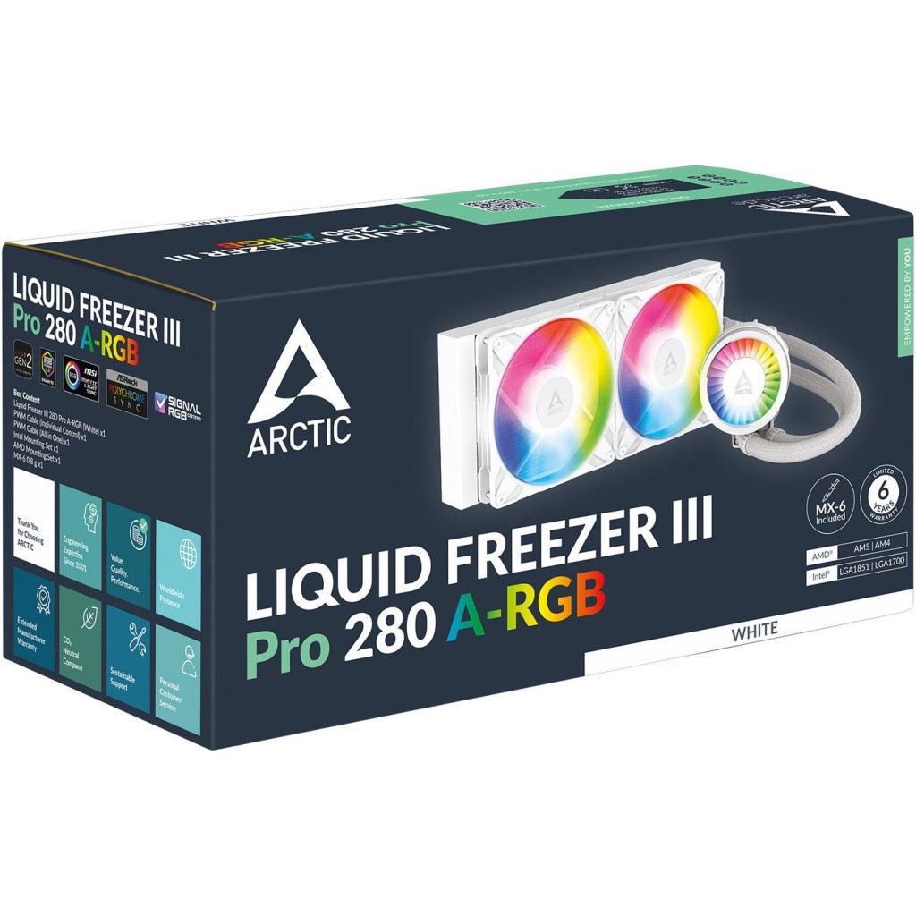 Система жидкостного охлаждения Arctic Cooling Liquid Freezer III Pro 280 Multi Compatible All-In-One CPU Water Cooler (ACFRE00179A)
