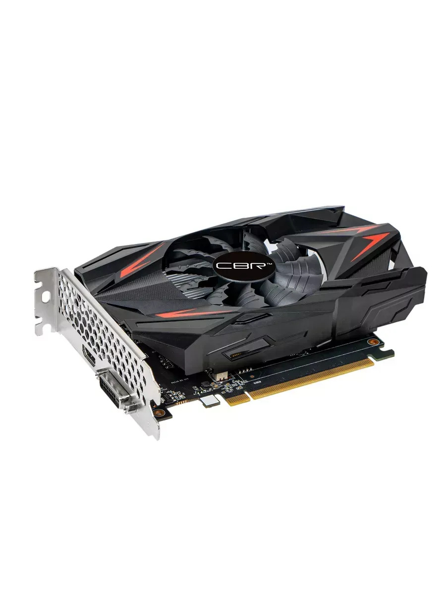 Видеокарта CBR GT1030 2Gb GDDR5, 64bit, 1228-1468Mhz, 1*HDMI + 1*DVI, 30W, Ret [VGA-STX1030-2G-RTL]