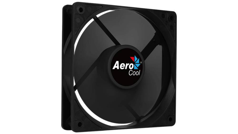 <092367> Вентилятор для корпуса 120mm Aerocool Force 12 Black (3-pin/4-pin, 120х120х25мм, 23.7дБ, 1000об/мин) [4718009157989]