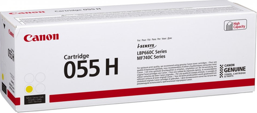(Спец.цена) Оригинальный картридж Canon 055HY 3017C002 желтый 5900 стр. для Canon i-SENSYS LBP663Cdw LBP663, MF742Cdw MF742, MF744, MF744Cdw, MF746Cx MF746, LBP664Cx LBP664
