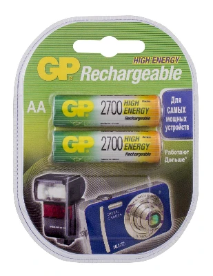 Аккумулятор GP Batteries 270AAHC, AA, NiMH, 1.2V, 2700mAh
