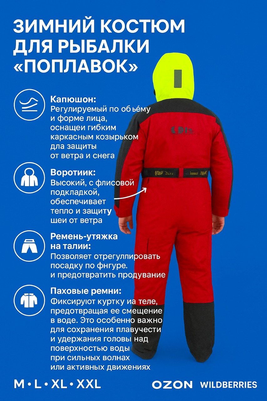 Костюм зимний Поплавок KDF Paradox размер XXL рост 182-188