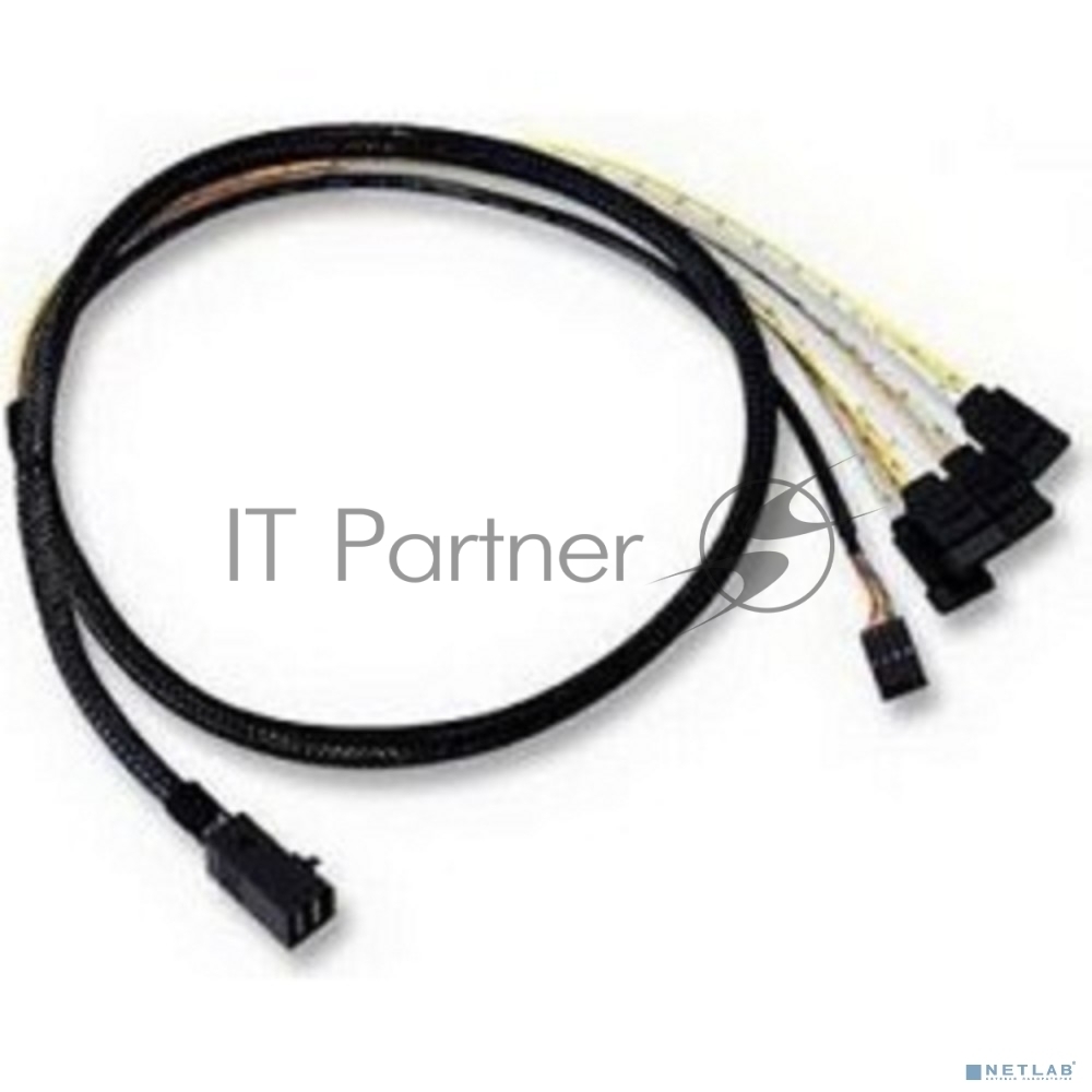 Кабель ACD-SFF8643-SATASB-10M, INT SFF8643-to-4*SATA+SB (MiniSAS HD -to- 4*SATA+SideBand internal cable) 100 см
