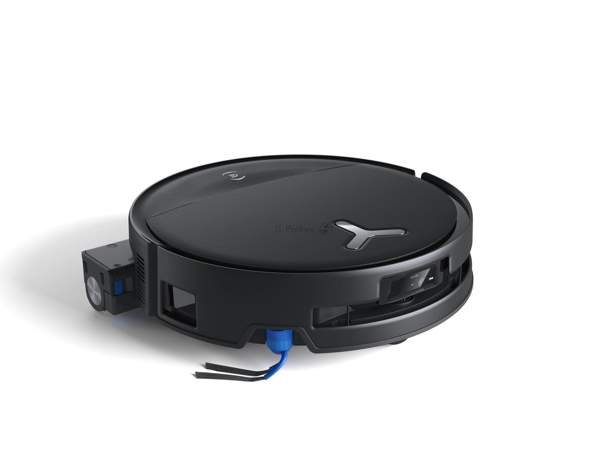 Робот-пылесос Ecovacs Deebot T80S Omni черный, 6400 мА·ч Li-Ion, уборка влажная/сухая, пылесборник контейнер 0.22 л