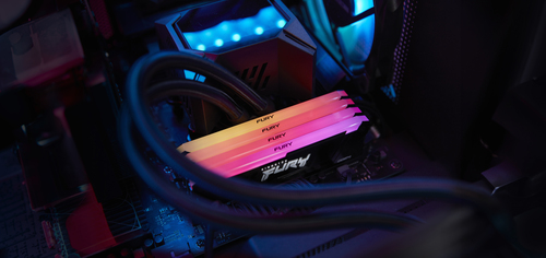 Память DDR4 2x32GB 3600MHz Kingston KF436C18BB2AK2/64 Fury Beast Black RGB RTL Gaming PC4-28800 CL18 DIMM 288-pin 1.35В dual rank с радиатором Ret