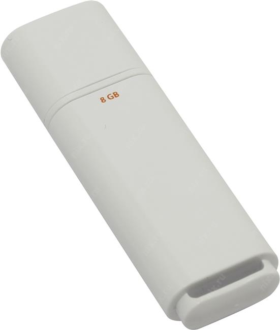 Qumo Optiva <QM8GUD-OP1-White> USB2.0 Flash  Drive 8Gb (RTL)