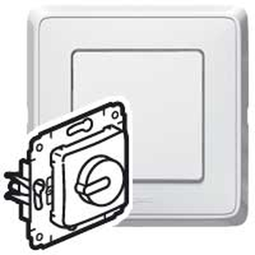 Legrand Cariva Бел Светорегулятор поворотный 300W для л/н (вкл поворотом).