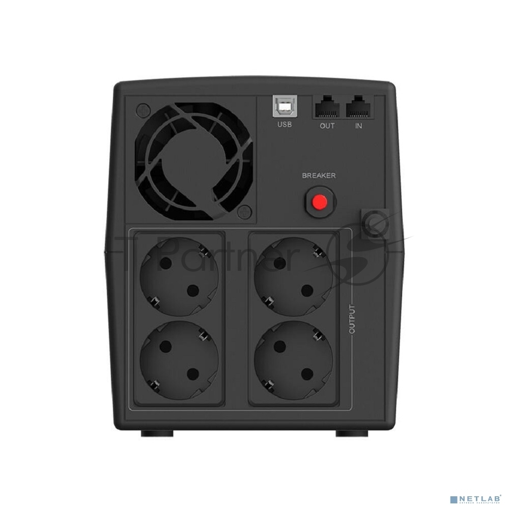 Источник бесперебойного питания CBR QTM-1500T-6I-LCUC / 1500ВА / 900Вт / 6 x IEC 320 C13 (компьютерный)