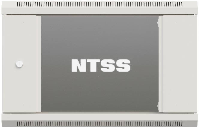 Шкаф NTSS NTSS-W15U6060GS, настенный телекоммуникационный, 15U, 600х600 мм, стеклодверь