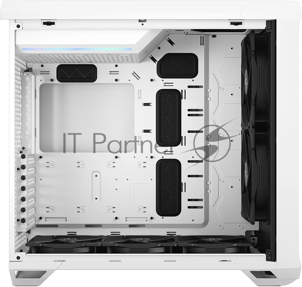 Компьютерный корпус Fractal Design Torrent белый TG Clear Tint / E-ATX, TG, 2x3.5, 4x2.5, 7xPCI, 1xUSB-C, 2xUSB 3.0 / 2x180мм, 3x140мм fans inc. / FD-C-TOR1A-03
