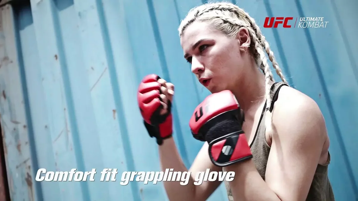 UFC Перчатки MMA для грэпплинга 5 унций красные L/XL