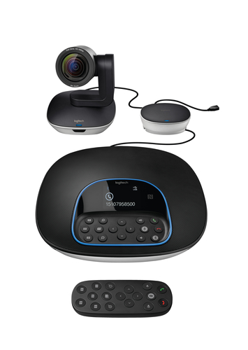 Веб-камера Logitech Group 1920x1080, 30 кадр/с, USB Type-A, микрофон (4 шт, шумоподавление), автоматическая фокусировка, автоосвещение, универсальное крепление, штатив в комплекте