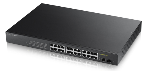 Zyxel GS1900-24HP-EU0101F Smart коммутатор PoE+ Zyxel GS1900-24HP, rack 19", 24xGE PoE+, 2xSFP, бюджет PoE 170 Вт