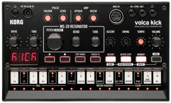 Аналоговый синтезатор/генератор KORG VOLCA KICK