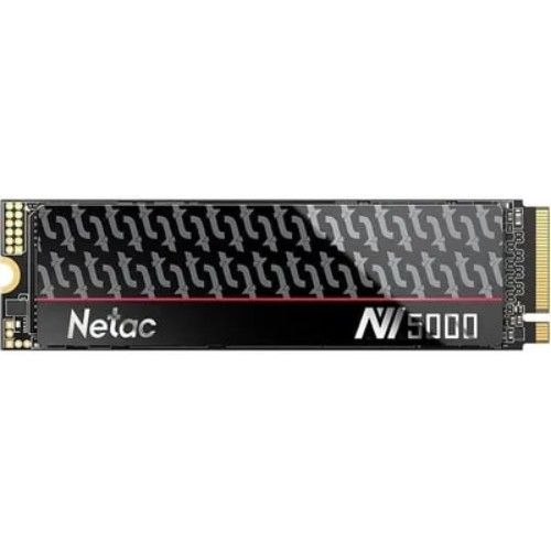Твердотельный накопитель Netac NV5000t 500Gb [NT01NV5000t-500-E4X] M.2 2280, PCI-E 4.0 x4, 3D NAND, 4800/2700MBs, NVMe 1.4, 320TBW, с радиатором