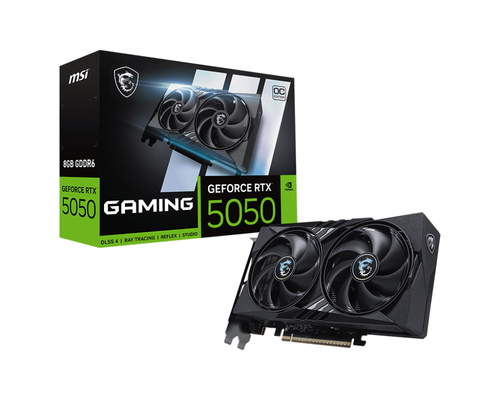 Видеокарта MSI PCI-E 5.0 RTX 5050 8G GAMING OC NVIDIA GeForce RTX 5050 8Gb 128bit GDDR6 2632/20000 HDMIx1 DPx3 HDCP Ret