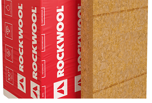 Минеральная вата ROCKWOOL Венти Баттс Оптима (1000x600x80) 6 шт (3,6 м2, 0,288 м3) в упаковке