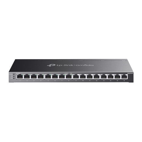 SG2016P - Коммутатор, TP-Link, SG2016P, Управляемый L2, JetStream, 16 портов RJ45 10/100/1000 Мбит/с, порты 1-8 802.3af/at 120W