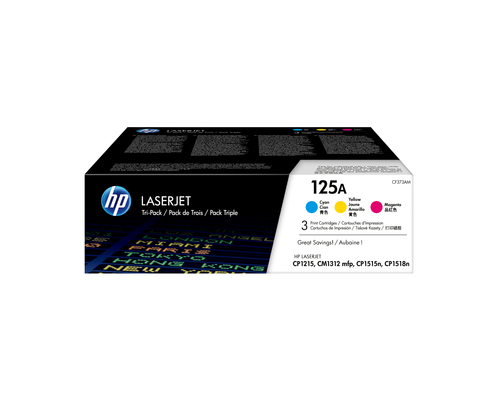 <073642> Картриджи (комплект) HP 125A (CB540A/CB541A/CB542A/CB543A) для HP CP1215/1515n/1518ni/CM1312, голубой, пурпурный, желтый [CF373AM]