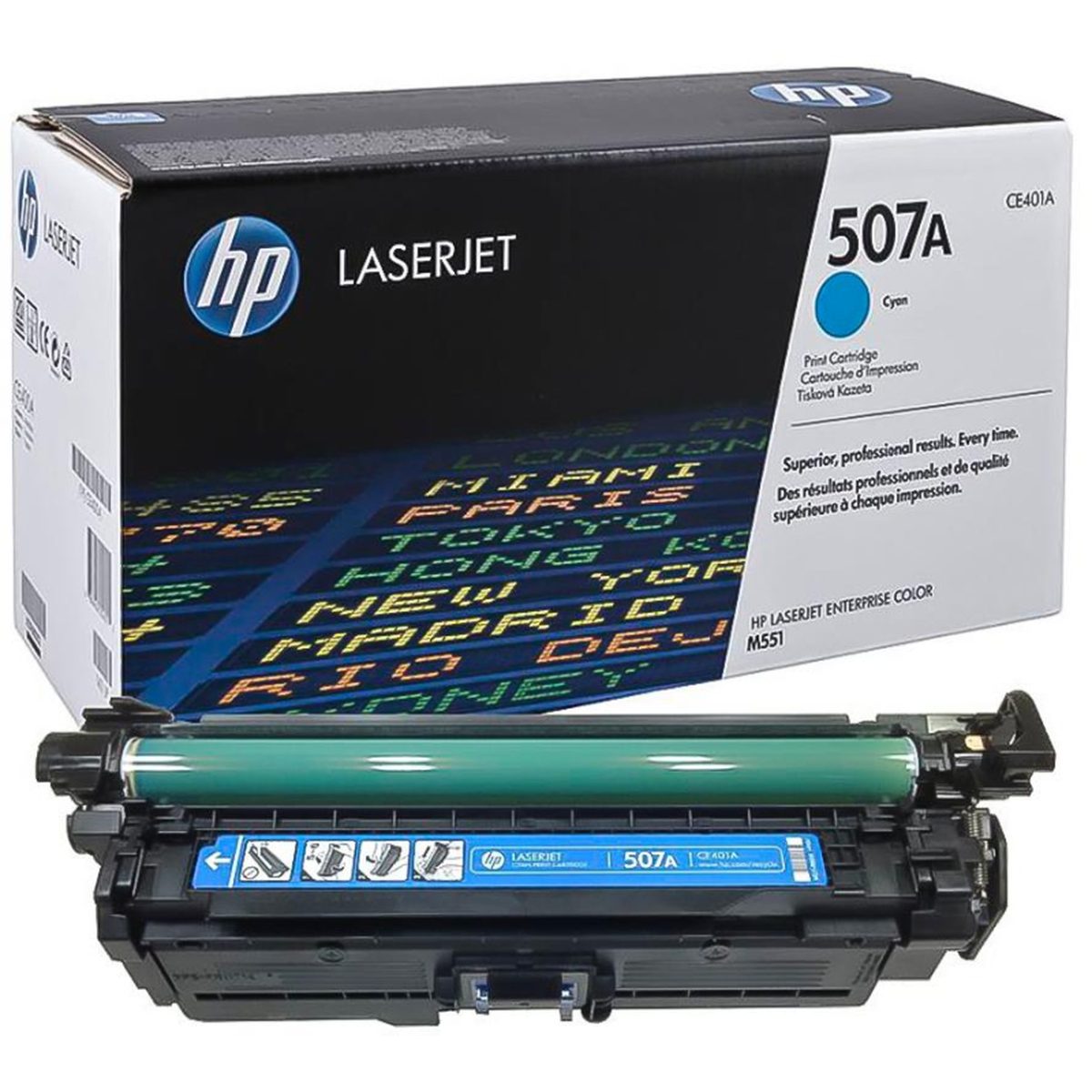 Лазерный картридж HP CE401A, синий, 6000 стр.