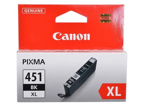 Струйный картридж Canon Pixma iP7240/iX6840/MG5440/MX924 CLI-451BK (6472B001) XL Black (0.450k), шт