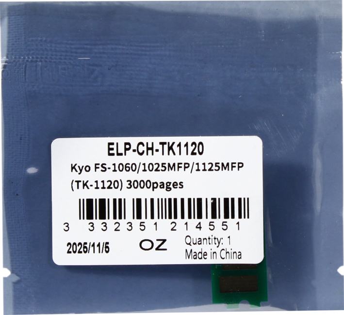Чип <ELP-CH-TK1120> для  Kyocera  FS-1060/1025MFP/1125MFP  (TK-1120) 3K