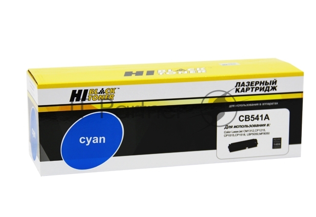 Расходные материалы Hi-Black CB541A/CE321A Картридж для CLJ CM1300/CM1312/CP1210/CP1525/CM1415, CB541A, C, (1400стр.) с чипом, New