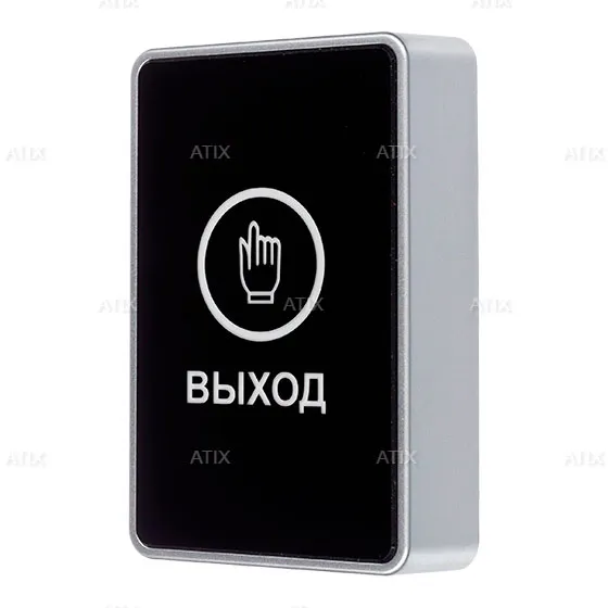 AT-AC-BT1/PL Black кнопка выхода NO/NC/COM, накладная, емкостная с LED-индикацией