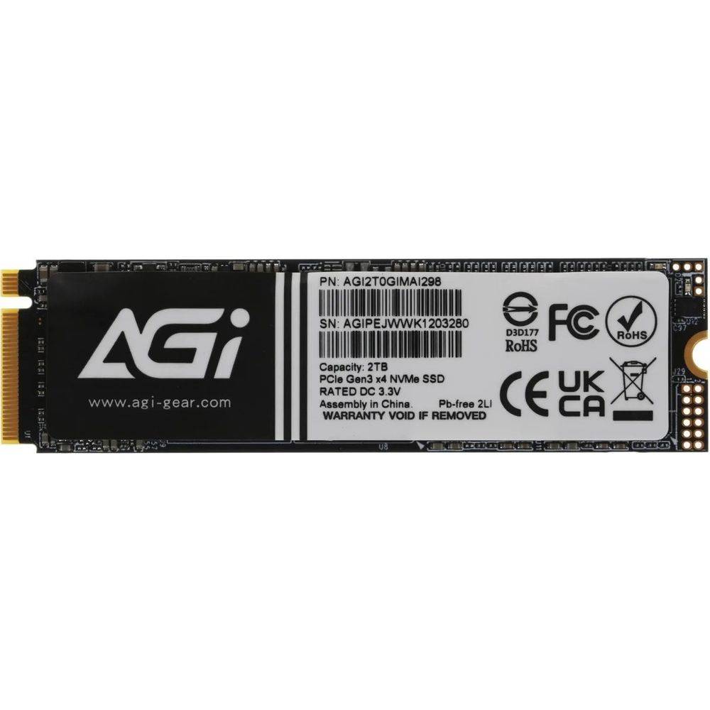 SSD AGI AGI2T0GIMAI298-CB, 2ТБ M.2 PCI-E 3.0 x4