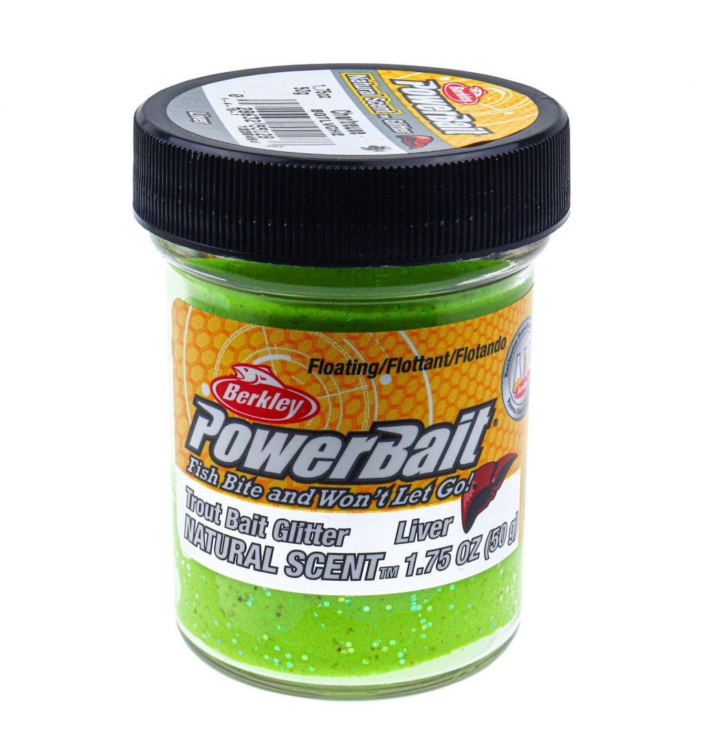 Форелевая паста Berkley Natural Scent Glitter Trout Bait Liver Shartreuse Печень цв желто-зеленый с блеском SAP-1239484