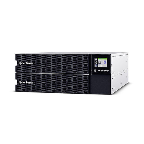 OL10KERTHD - Источник бесперебойного питания, CyberPower, OL10KERTHD, Мощность 10000ВА/10000Вт, OLHD-серия, On-Line, Стоечный 4U, Color LCD/RMCARD205/HID USB/RJ11/RJ45/RS232+Сухие контакты/EPO/BMS, AVR: 200-240В, Вых: 6xIEC C13/4хIEC C19/Клеммная колодка, АКБ 12В/9Ач*16 шт, Чёрный