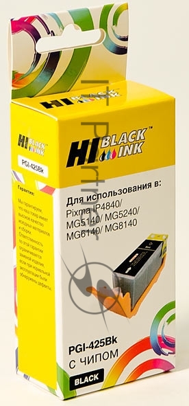Картридж Canon PIXMA iP4840/MG5140/MG6140 (Hi-Black) PGI-425PGBK, BK